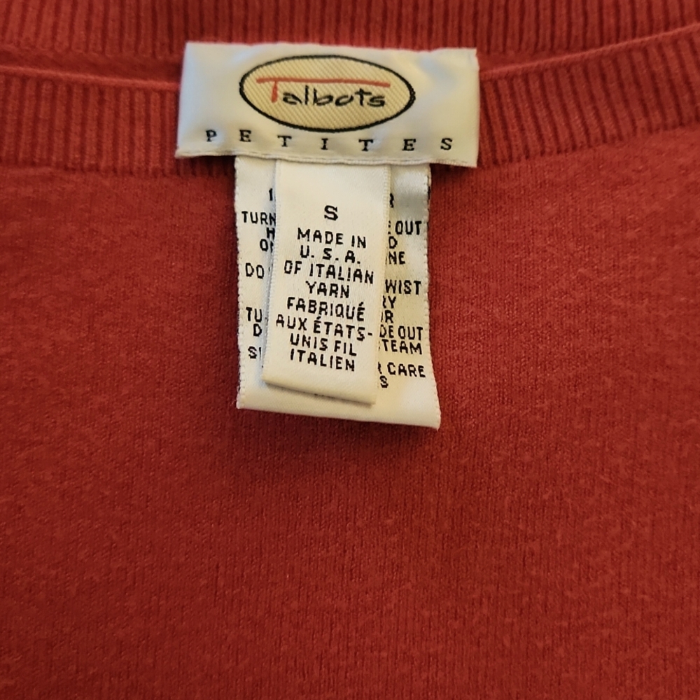 πΊπ²*** Talbots Red Sweater - Picture 4 of 7